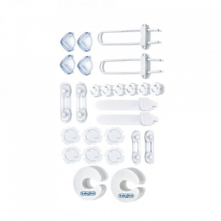 Set 26 protectii pentru mobilier BabyJem Home Safety Kit