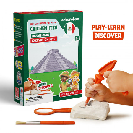 Arkerobox - Set arheologic educational si puzzle 3D, Chichen Itza