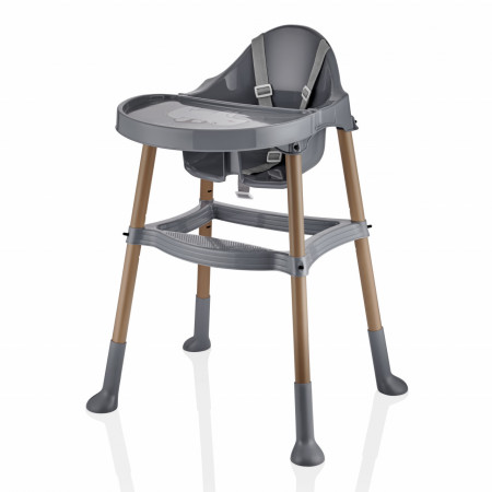 Scaun de masa BabyJem, pentru bebe, multifunctional, cu tavita si suport pentru picioare