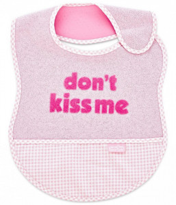 Baveta BabyJem din bumbac Dont Kiss Me - Img 3