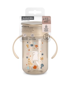 Cană 360° anti-vărsare, 340 ml, bej, Wonder, Suavinex - Img 2