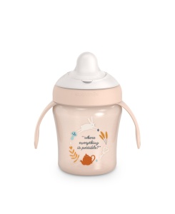 Cană antrenament, 200 ml, roz, Wonder, Suavinex