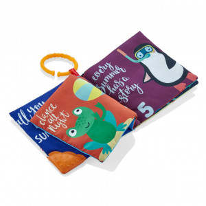 Cartea interactiva pentru bebelusi cu accesoriu de dentitie BabyJem - Img 7