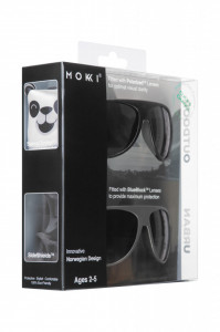 Ochelari de soare pentru copii MOKKI Click & Change, protectie UV, negru, 2-5 ani, set 2 perechi - Img 4
