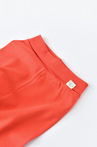 Pantaloni cu Botosei - Bumbac organic Caramiziu BabyCosy - Img 3