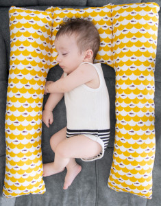 Perna 3 in 1 : babynest, pentru gravide si pentru alaptare in forma de U BabyJem - Img 9