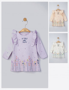 Rochita pentru fetite Picnic cu volanase, Tongs baby - Img 2