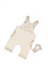 Salopetă cu bretele, Lamb, BabyCosy, 100% bumbac organic