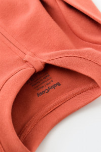 Salopeta cu fermoar cu maneca lunga si pantaloni lungi - 100%bumbac organic - Scortisoara, BabyCosy - Img 6