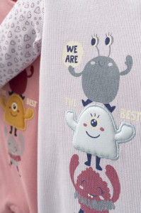 Salopeta pentru bebelusi Monster, Tongs baby - Img 3