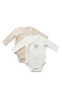 Set 2 body-uri cu maneca lunga petrecute, TeaddyBear, BabyCosy
