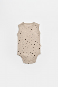 Set 2 body-uri fara maneci bebe unisex  Girafa, Baby Cosy, 100% bumbac organic