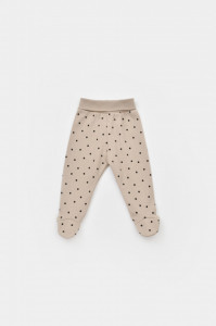 Set 2 pantaloni cu botosei bebe unisex Girafa, Baby Cosy, 100% bumbac organic