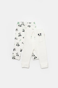 Set 2 pantaloni Panda, BabyCosy, 50%bumbac+50% bambus