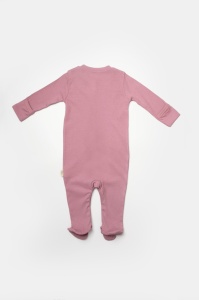 Set 2 salopete lungi Bamboo, roz, BabyCosy, 50%bumbac+50% bambus