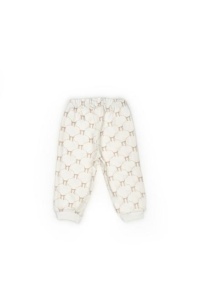 Set bluză și pantalon, Bow, BabyCosy, 100%bumbac organic, Stone - Img 7