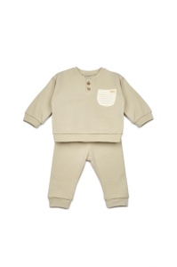 Set bluzita si pantaloni COOL cu buzunar - Verde, BabyCosy