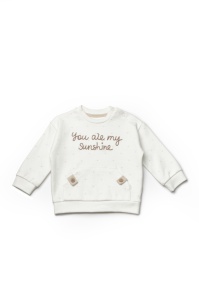 Set bluzita si pantaloni TeddyBear, 100%bumbac organic, BabyCosy