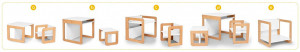 Set mobilier 8in1 Skiddou Mob, Puff catcher, Alb - Img 3