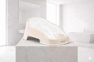 Suport pentru baie Soft Touch BabyJem, Bej - Img 2