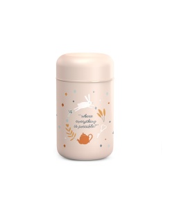 Termos alimentar Wonder, 400 ml, roz, Suavinex