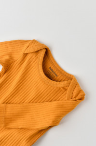 Body Bebe Unisex cu maneca lunga din 95% bumbac organic cu 5% elastan - Sofran, BabyCosy - Img 3