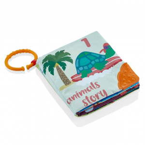 Cartea interactiva pentru bebelusi cu accesoriu de dentitie BabyJem - Img 8