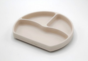 Farfurie din silicon cu 3 compartimente pentru auto-diversificare BabyJem