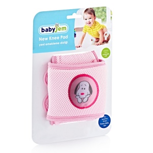 Genunchiere de protectie pentru bebelusi BabyJem, Roz