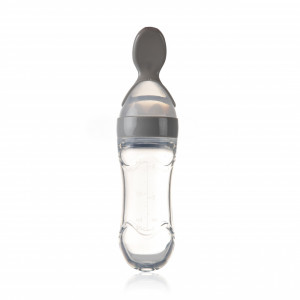 Lingurita cu rezervor pentru bebelusi, BabyJem, cu capac protectie, 90 ml