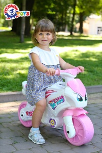 Motocicleta Ride On de curse TechnoK, My Little Fancy Bike, cu lumini si sunete