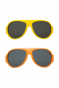 Ochelari de soare pentru copii MOKKI Click & Change, protectie UV, galben, 2-5 ani, set 2 perechi - Img 6