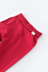 Pantaloni cu Botosei - Bumbac organic Rosu BabyCosy - Img 2