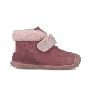 Pantofi copii fete din piele, Roz, 251104-B, Biomecanics - Img 2