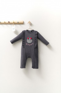 Salopeta cu volanase pentru bebelusi Monster, Tongs baby - Img 2