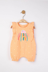 Salopeta de vara din muselina Octopus pentru bebelusi, Tongs baby - Img 3