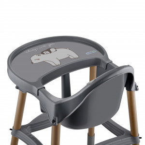 Scaun de masa BabyJem, pentru bebe, multifunctional, cu tavita si suport pentru picioare