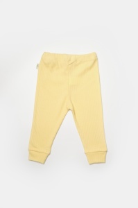 Set 2 pantaloni Bamboo, galben, BabyCosy, 50%bumbac+50% bambus