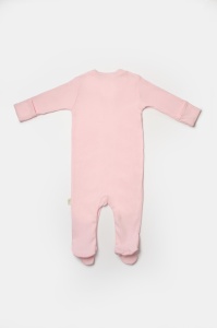 Set 2 salopete lungi Bamboo, roz, BabyCosy, 50%bumbac+50% bambus