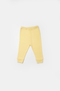 Set 3 piese:bluza, pantaloni si caciulita Bamboo, galben, BabyCosy, 50% bumbac+50%bambus