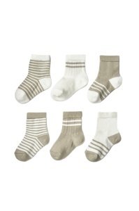 Set 6 perechi ciorapi nou-născut, verde, BabyCosy - Img 2