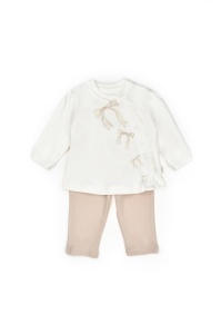 Set bluză și pantalonași, Bow, BabyCosy, 100%bumbac organic - Img 10