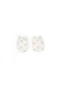 Set de 10 piese pentru nou nascut, Bow, stone, 100% bumbac organic, BabyCosy - Img 11