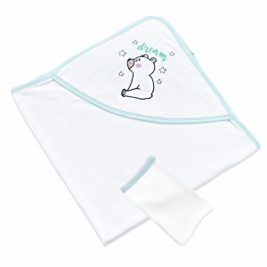 Set prosop cu capison si manusa de baie pentru copii BabyJem - Img 2