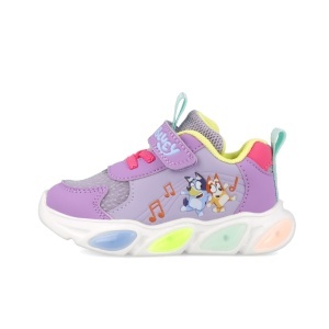 Sneakers Bluey cu luminite Garvalin 251856, roz - Img 3
