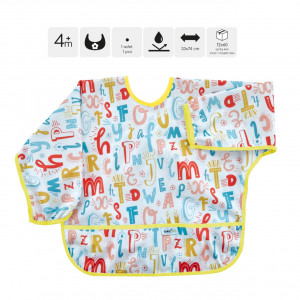 Sort cu maneci pentru activitati BLW, BabyJem, 33x74 cm