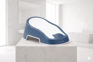 Suport pentru baie Soft Touch BabyJem, Indigo - Img 4