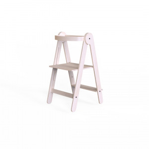 Turn de invatare pliabil MamaToyz Learning Tower din lemn, Natur - Img 2