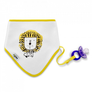 Baveta cu suport pentru suzeta Triangle BabyJem - Img 5