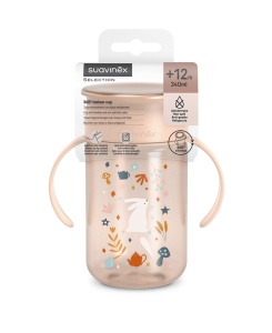 Cană 360° anti-vărsare, 340 ml, roz, Wonder, Suavinex - Img 2